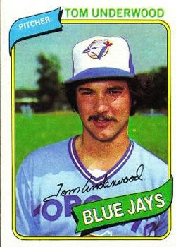 #324 Tom Underwood - Toronto Blue Jays - 1980 Topps Baseball