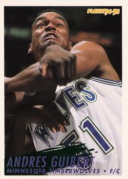 #324 Andres Guibert - Minnesota Timberwolves - 1994-95 Fleer Basketball