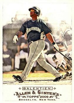 #324 Wladimir Balentien - Seattle Mariners - 2009 Topps Allen & Ginter Baseball