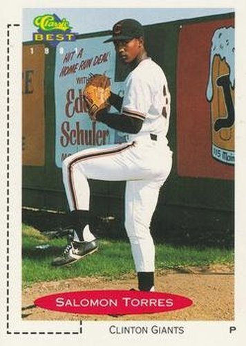 #324 Salomon Torres - Clinton Giants - 1991 Classic Best Baseball