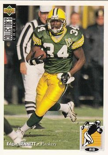 #324 Edgar Bennett - Green Bay Packers - 1994 Collector's Choice Football