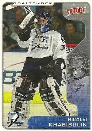 #324 Nikolai Khabibulin - Tampa Bay Lightning - 2001-02 Upper Deck Victory Hockey