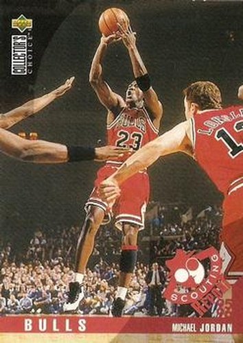 #324 Michael Jordan - Chicago Bulls - 1995-96 Collector's Choice Basketball