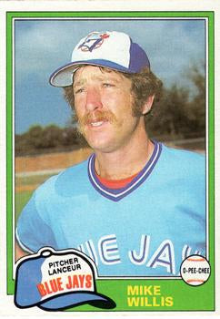 #324 Mike Willis - Toronto Blue Jays - 1981 O-Pee-Chee - Gray Back Baseball