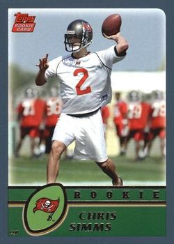 #325 Chris Simms - Tampa Bay Buccaneers - 2003 Topps Football