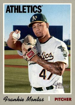 #325 Frankie Montas - Oakland Athletics - 2019 Topps Heritage Baseball