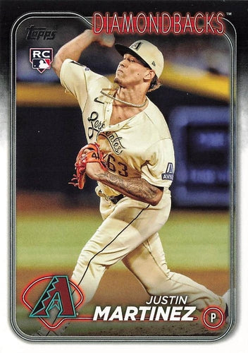 #325 Justin Martinez - Arizona Diamondbacks - 2024 Topps Baseball