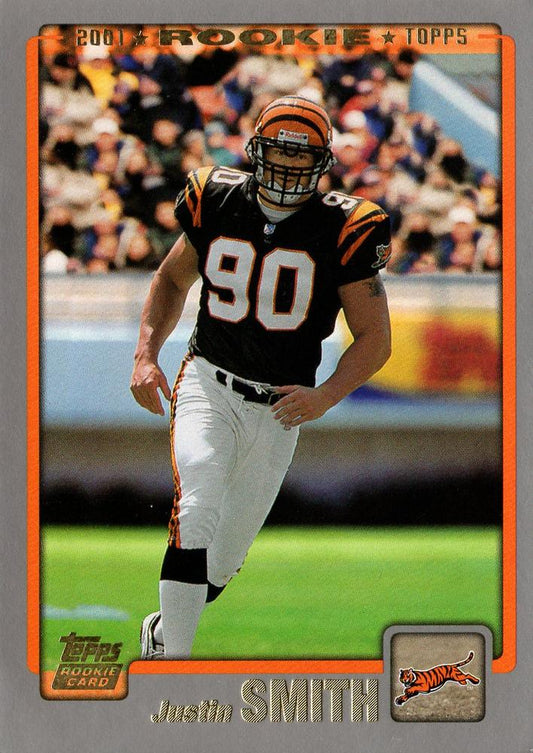 #325 Justin Smith - Cincinnati Bengals - 2001 Topps Football