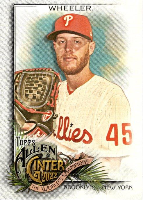 #325 Zack Wheeler - Philadelphia Phillies - 2022 Topps Allen & Ginter Baseball