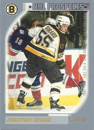 #325 Jonathan Girard - Boston Bruins - 2000-01 O-Pee-Chee Hockey