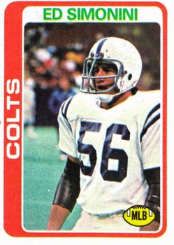 #325 Ed Simonini - Baltimore Colts - 1978 Topps Football