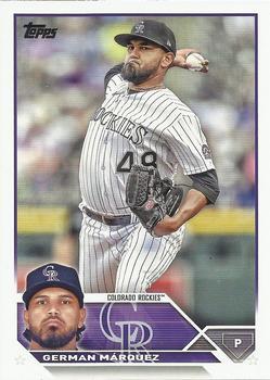 #325 German Marquez - Colorado Rockies - 2023 Topps Baseball