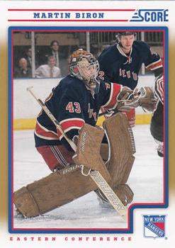 #325 Martin Biron - New York Rangers - 2012-13 Score - Gold Rush Hockey