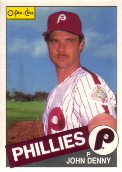 #325 John Denny - Philadelphia Phillies - 1985 O-Pee-Chee Baseball