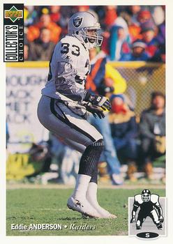 #325 Eddie Anderson - Los Angeles Raiders - 1994 Collector's Choice Football