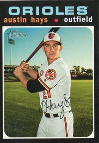 #326 Austin Hays - Baltimore Orioles - 2020 Topps Heritage Baseball