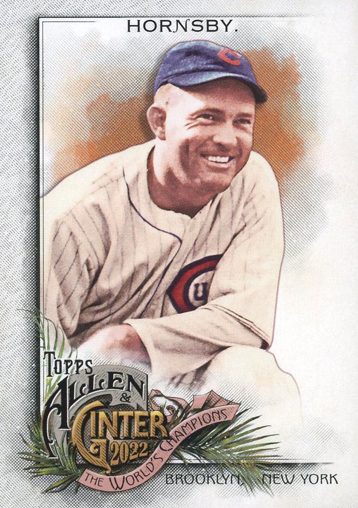 #326 Rogers Hornsby - Chicago Cubs - 2022 Topps Allen & Ginter Baseball