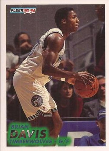 #326 Brian Davis - Minnesota Timberwolves - 1993-94 Fleer Basketball