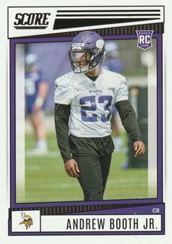 #326 Andrew Booth Jr. - Minnesota Vikings - 2022 Score Football