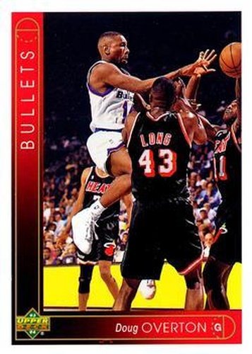 #326 Doug Overton - Washington Bullets - 1993-94 Upper Deck Basketball