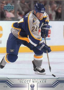#326 Scott Walker - Nashville Predators - 2001-02 Upper Deck Hockey
