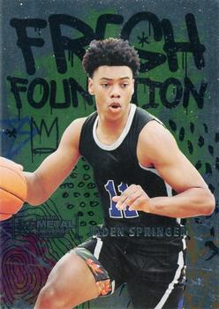 #FF6 Jaden Springer - 2021 SkyBox Metal Universe Champions - Fresh Foundation