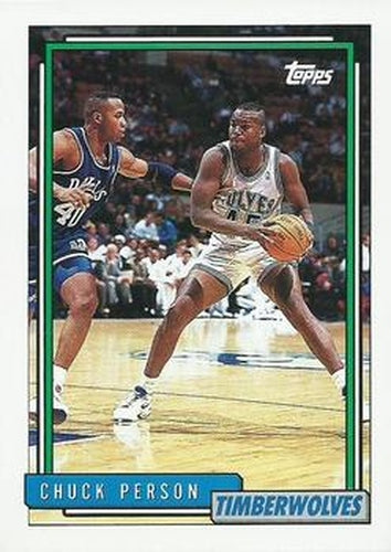 #327 Chuck Person - Minnesota Timberwolves - 1992-93 Topps Basketball