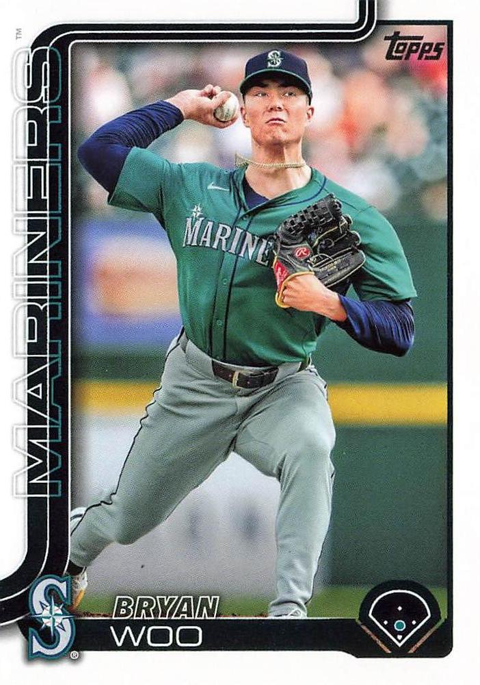 #327 Bryan Woo - Seattle Mariners - 2025 Topps Baseball
