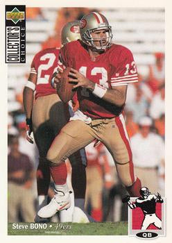 #327 Steve Bono - San Francisco 49ers - 1994 Collector's Choice Football