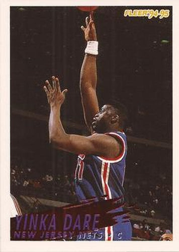 #327 Yinka Dare - New Jersey Nets - 1994-95 Fleer Basketball