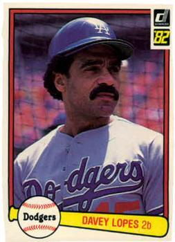 #327 Davey Lopes - Los Angeles Dodgers - 1982 Donruss Baseball