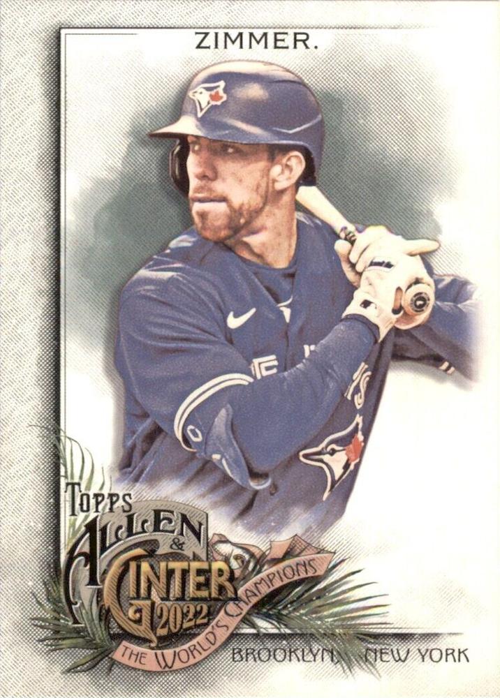 #327 Bradley Zimmer - Toronto Blue Jays - 2022 Topps Allen & Ginter Baseball