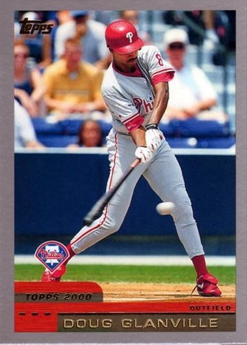 #327 Doug Glanville - Philadelphia Phillies - 2000 Topps Baseball