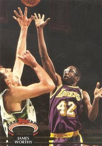 #327 James Worthy - Los Angeles Lakers - 1992-93 Stadium Club Basketball
