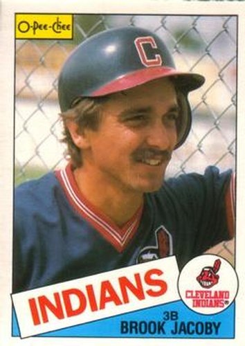 #327 Brook Jacoby - Cleveland Indians - 1985 O-Pee-Chee Baseball