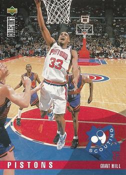 #328 Grant Hill - Detroit Pistons - 1995-96 Collector's Choice Basketball