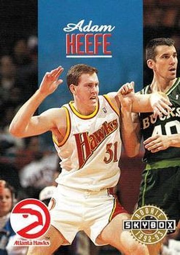 #328 Adam Keefe - Atlanta Hawks - 1992-93 SkyBox Basketball