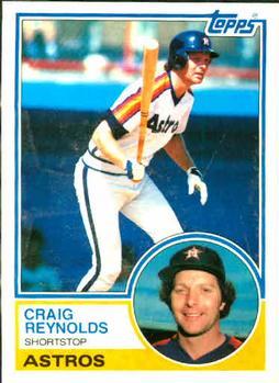 #328 Craig Reynolds - Houston Astros - 1983 Topps Baseball