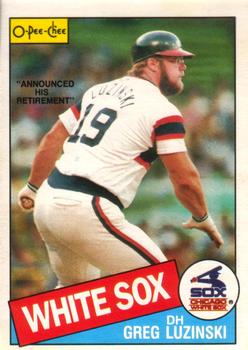 #328 Greg Luzinski - Chicago White Sox - 1985 O-Pee-Chee Baseball
