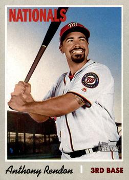 #328 Anthony Rendon - Washington Nationals - 2019 Topps Heritage Baseball
