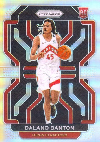 #328 Dalano Banton - Toronto Raptors - 2021-22 Panini Prizm - Silver Basketball