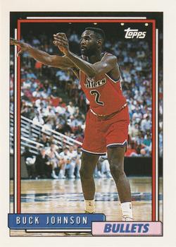 #328 Buck Johnson - Washington Bullets - 1992-93 Topps Basketball