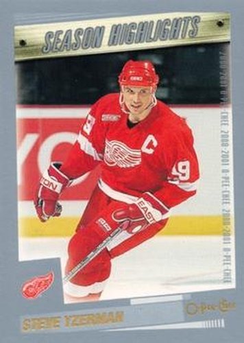 #329 Steve Yzerman - Detroit Red Wings - 2000-01 O-Pee-Chee Hockey