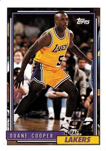 #329 Duane Cooper - Los Angeles Lakers - 1992-93 Topps Basketball