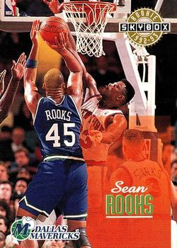 #329 Sean Rooks - Dallas Mavericks - 1992-93 SkyBox Basketball