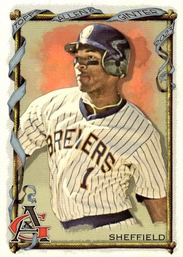 #329 Gary Sheffield - Milwaukee Brewers - 2023 Topps Allen & Ginter Baseball