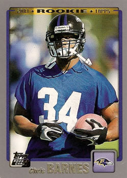 #329 Chris Barnes - Baltimore Ravens - 2001 Topps Football
