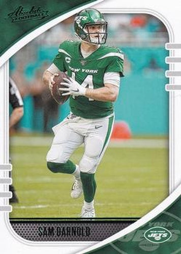 #32 Sam Darnold - New York Jets - 2020 Panini Absolute - Green Football