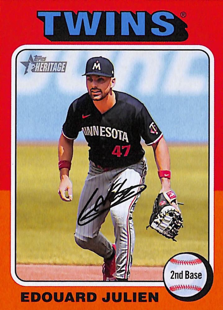 #32 Edouard Julien - Minnesota Twins - 2024 Topps Heritage Baseball