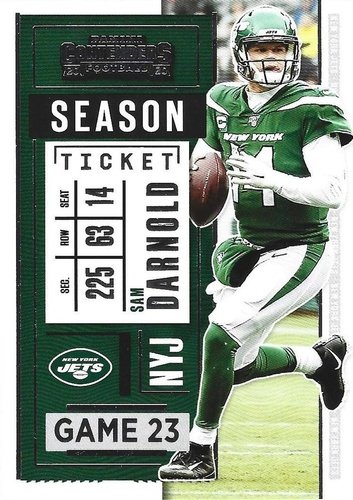 #32 Sam Darnold - New York Jets - 2020 Panini Contenders Football